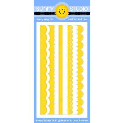 Sunny Studio Dies - Ribbon & Lace Border